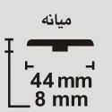 میانه 4.4 سانت 8 میل 